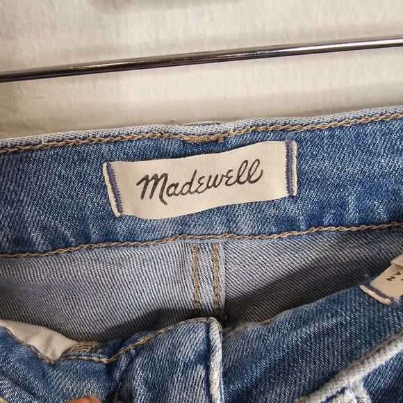 Madewell Medium-Blue Wash The Perfect Vintage Jeans Raw Hem Edition High Rise 28 - Picture 8 of 14